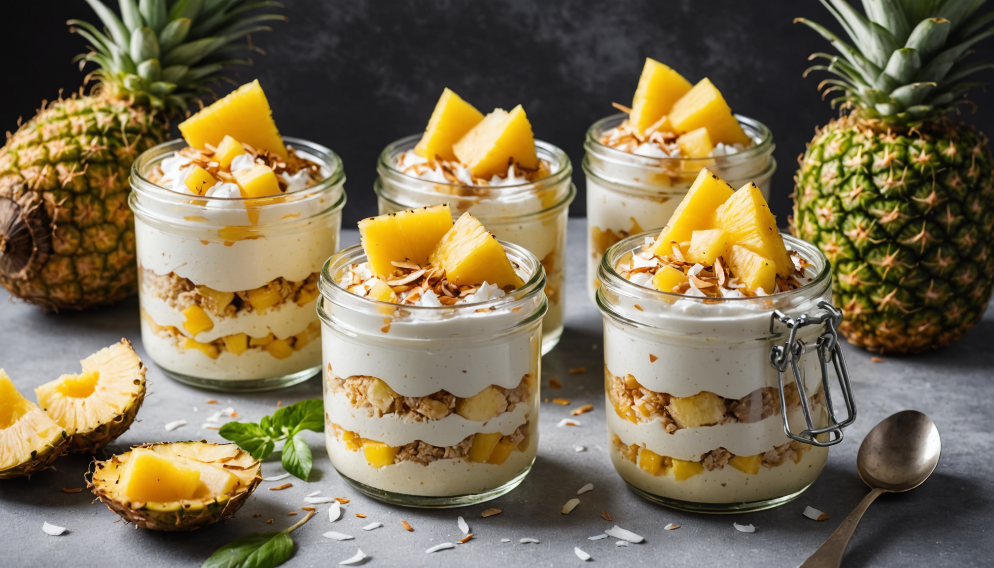 découvrez notre recette originale de tiramisu à la noix de coco et ananas : un dessert frais et exotique, facile à préparer, parfait pour surprendre vos invités et régaler vos papilles !