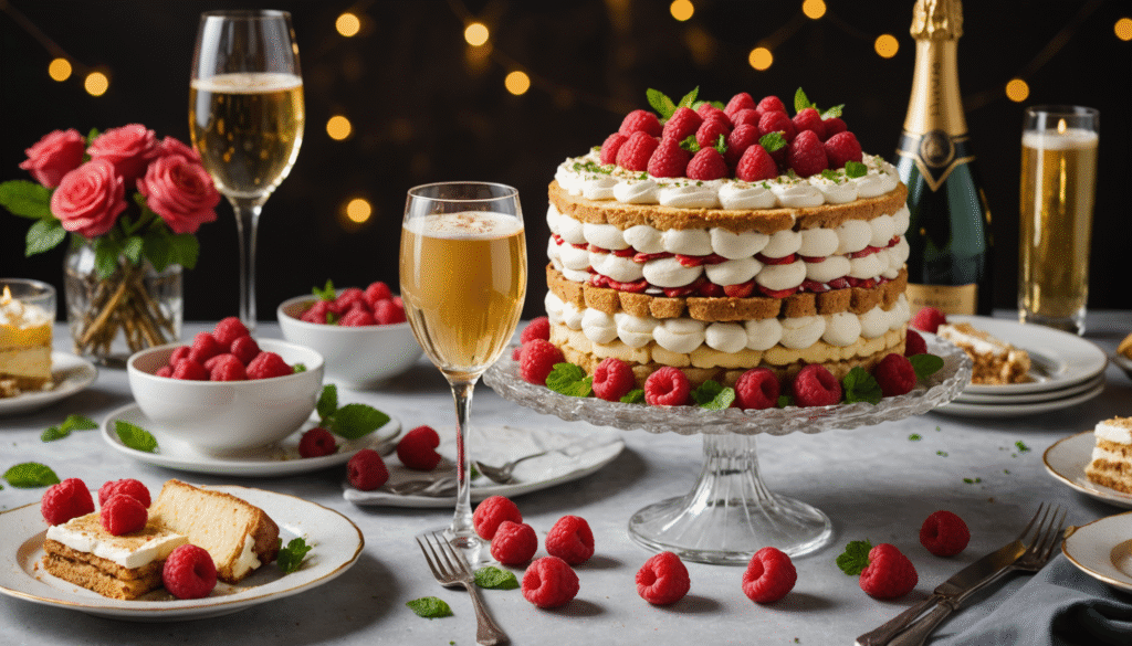 découvrez une recette originale de tiramisu au champagne, idéale pour les fêtes. combinez la douceur du mascarpone et la légèreté du champagne pour un dessert chic et raffiné qui surprendra vos invités.