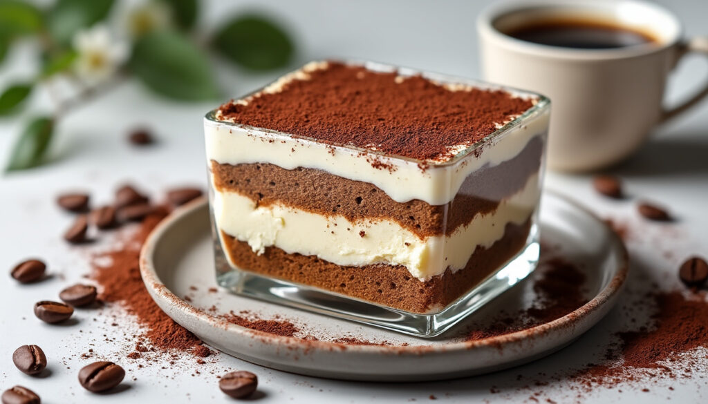 découvrez notre recette de tiramisu revisité en version vegan et sans gluten : un dessert gourmand, facile à réaliser, sans lactose ni œufs, parfait pour tous les gourmands !