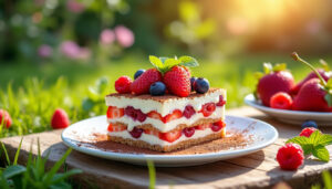 découvrez notre délicieuse recette de tiramisu aux fruits rouges, parfaite pour l’été ! facile à préparer, fraîche et gourmande, cette version fruitée du classique italien régalera toute la famille.