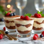 découvrez une recette élégante de tiramisu en verrine, parfaite pour sublimer votre buffet chic avec une touche gourmande et raffinée. facile à réaliser et idéale pour impressionner vos invités !