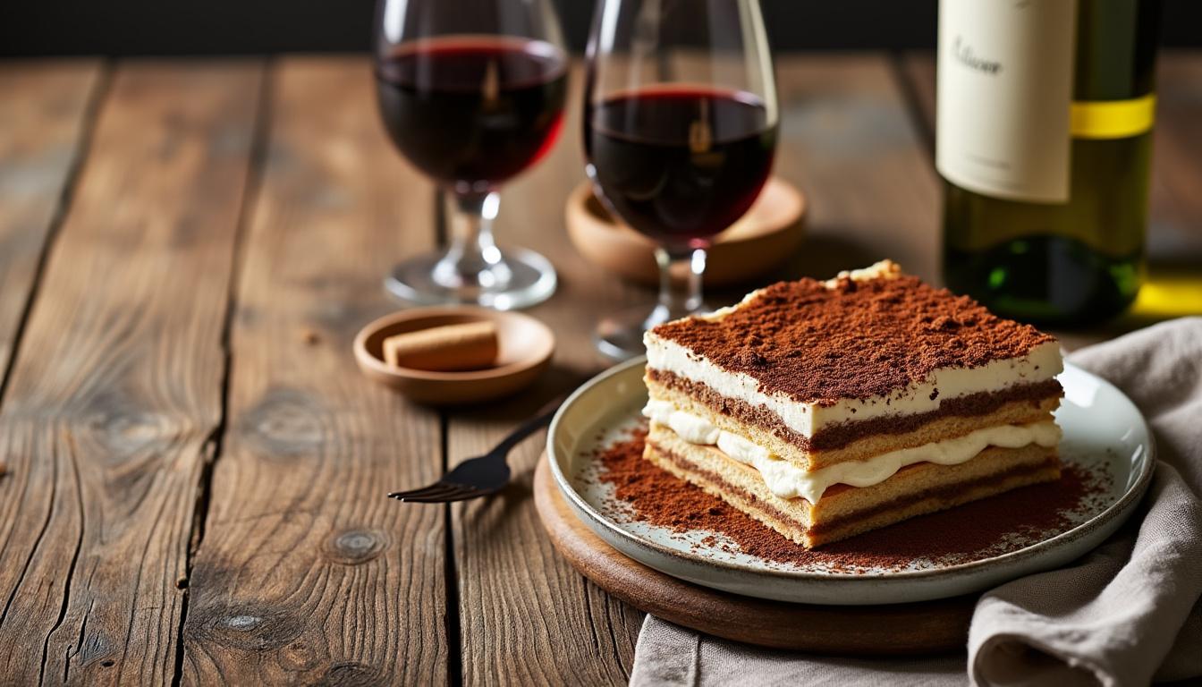 découvrez l'accord parfait entre le tiramisu traditionnel et les meilleurs vins italiens pour sublimer vos dégustations gourmandes.
