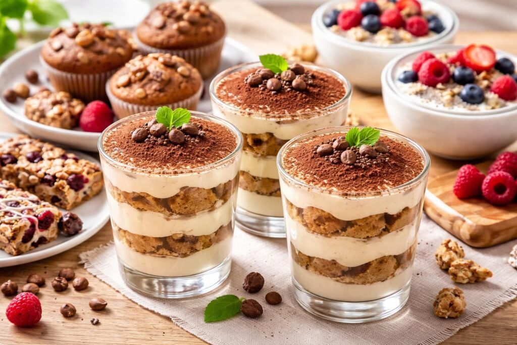 découvrez nos desserts fitness et tiramisu protéiné, spécialement conçus pour les sportifs gourmands soucieux de leur ligne. alliez plaisir et nutrition dans vos pauses sucrées.
