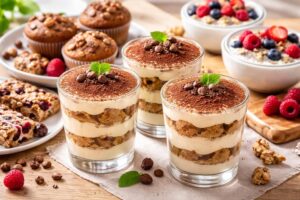 découvrez nos desserts fitness et tiramisu protéiné, spécialement conçus pour les sportifs gourmands soucieux de leur ligne. alliez plaisir et nutrition dans vos pauses sucrées.